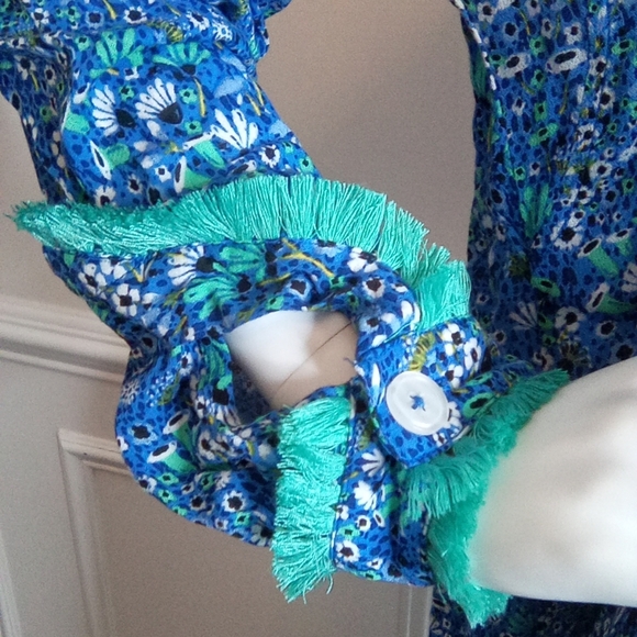 Poupette St. Barth Fringe Long Sleeve Dress - Picture 6 of 16